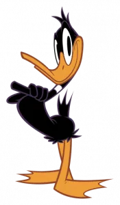 Personnage de dessin animé Daffy Duck